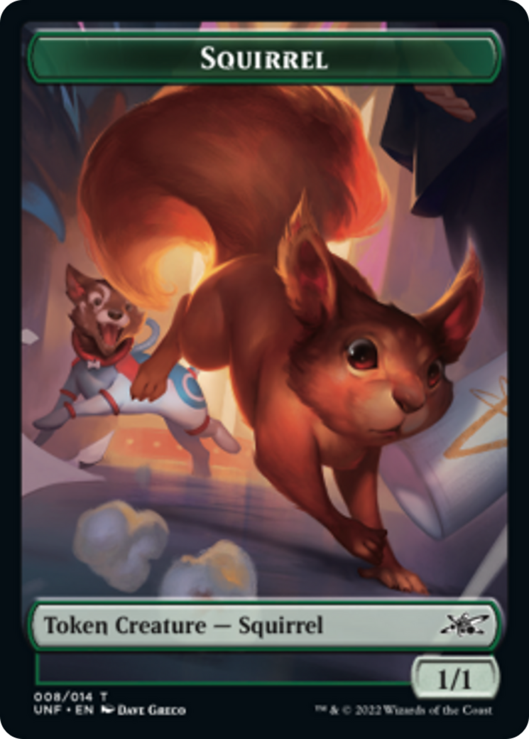 Squirrel // Balloon Double-Sided Token [Unfinity Tokens] | Boutique FDB TCG