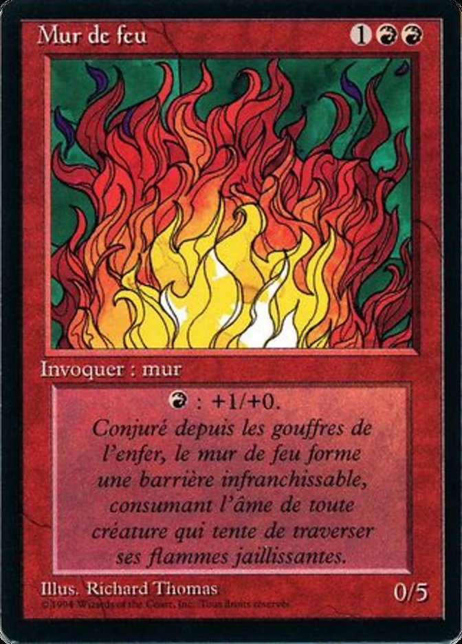 Wall of Fire [Foreign Black Border] | Boutique FDB TCG