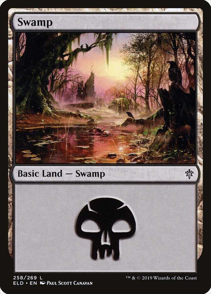 Swamp (258) [Throne of Eldraine] | Boutique FDB TCG