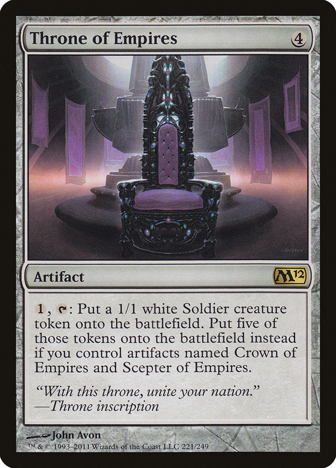 Throne of Empires [Magic 2012] | Boutique FDB TCG