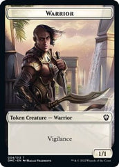 Zombie Knight // Warrior Double-Sided Token [Dominaria United Commander Tokens] | Boutique FDB TCG