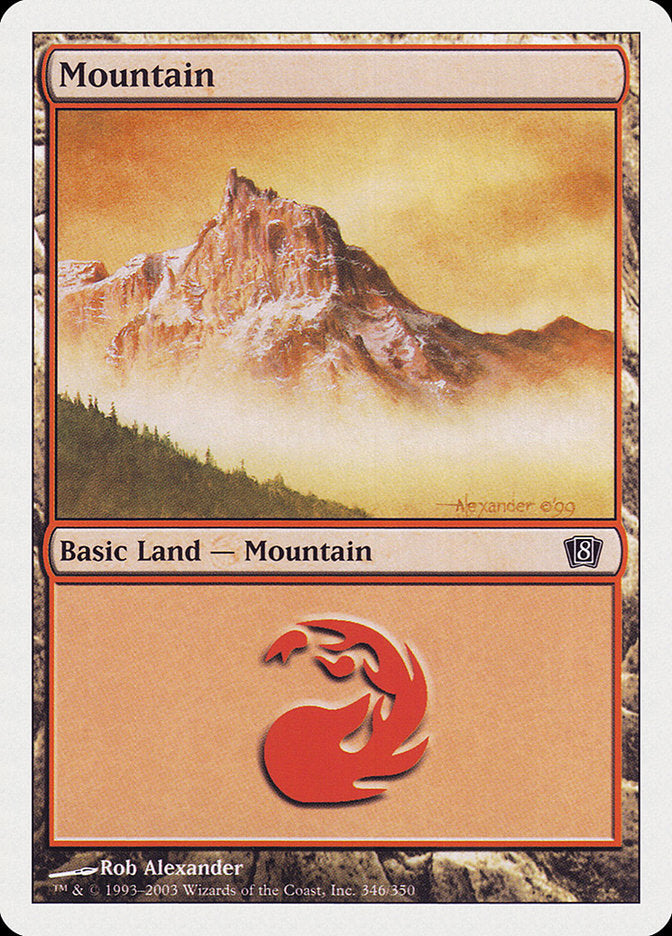 Mountain (346) [Eighth Edition] | Boutique FDB TCG