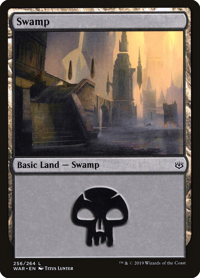 Swamp (256) [War of the Spark] | Boutique FDB TCG