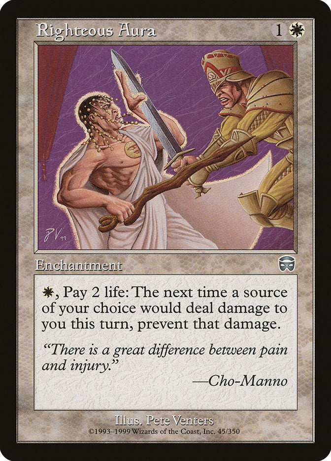 Righteous Aura [Mercadian Masques] | Boutique FDB TCG
