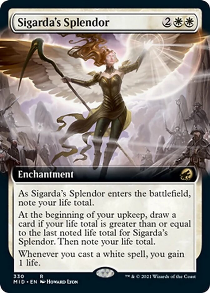 Sigarda's Splendor (Extended Art) [Innistrad: Midnight Hunt] | Boutique FDB TCG