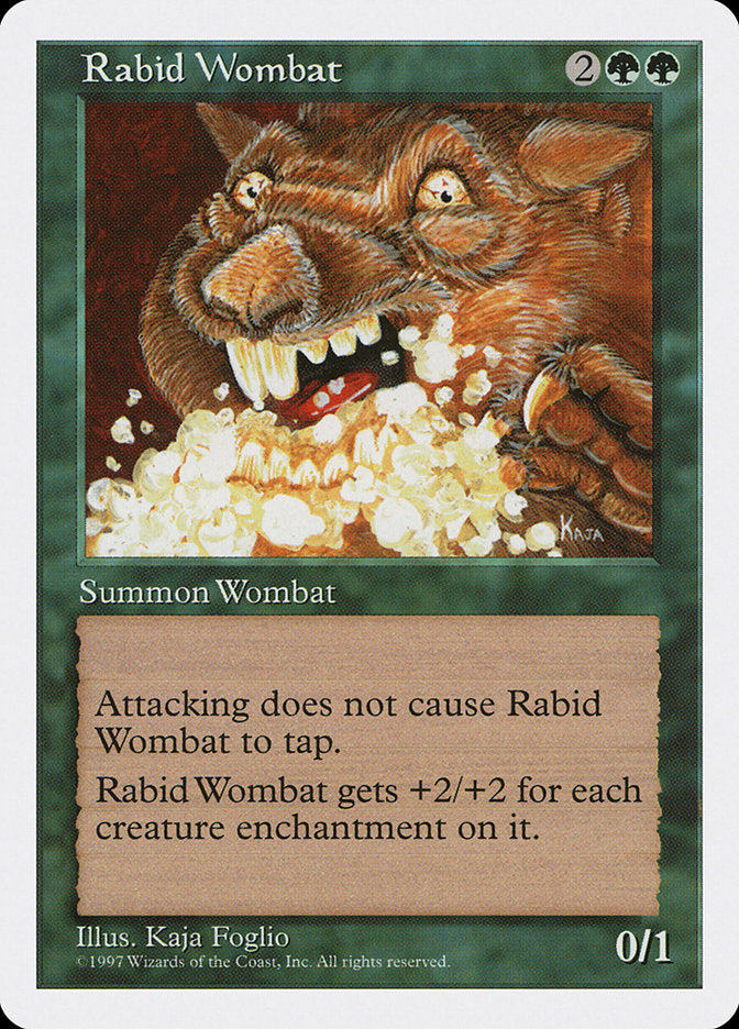 Rabid Wombat [Fifth Edition] | Boutique FDB TCG