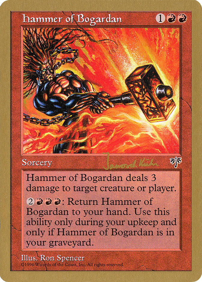 Hammer of Bogardan (Janosch Kuhn) [World Championship Decks 1997] | Boutique FDB TCG