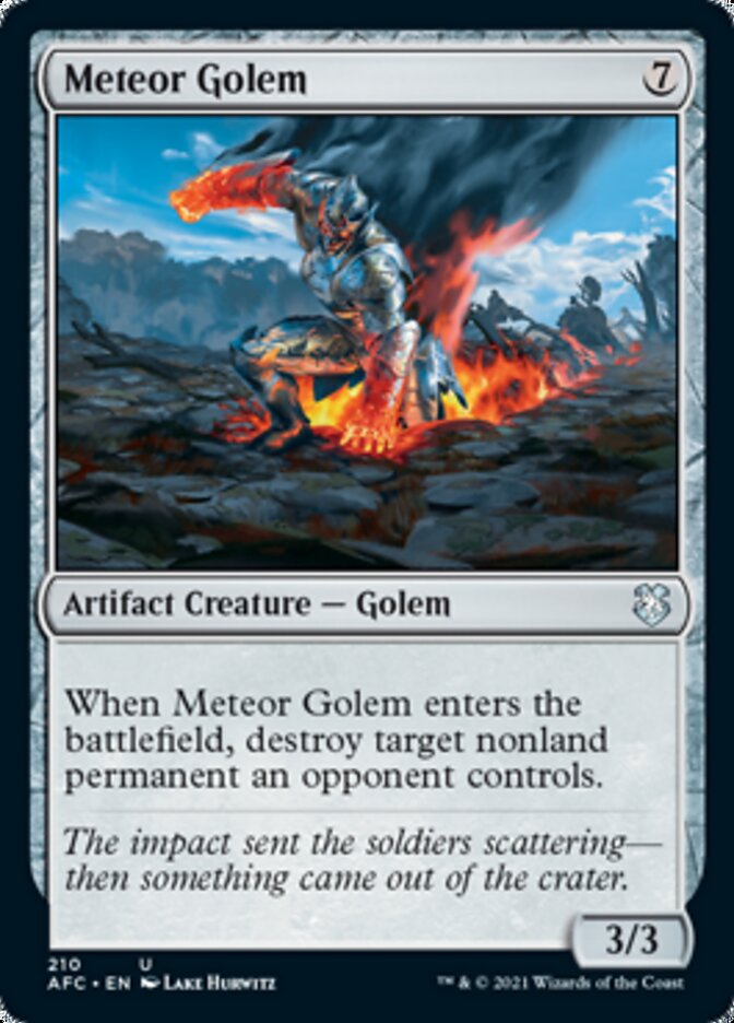 Meteor Golem [Dungeons & Dragons: Adventures in the Forgotten Realms Commander] | Boutique FDB TCG