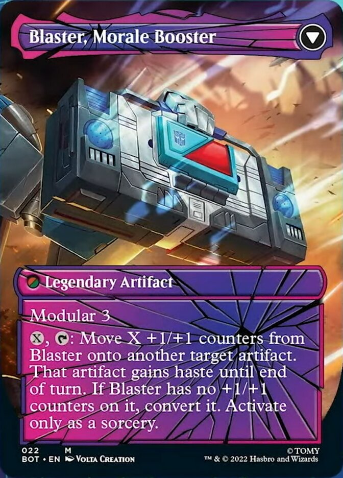 Blaster, Combat DJ // Blaster, Morale Booster (Shattered Glass) [Transformers] | Boutique FDB TCG