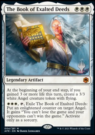 The Book of Exalted Deeds (Promo Pack) [Dungeons & Dragons: Adventures in the Forgotten Realms Promos] | Boutique FDB TCG