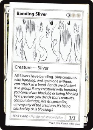 Banding Sliver (2021 Edition) [Mystery Booster Playtest Cards] | Boutique FDB TCG