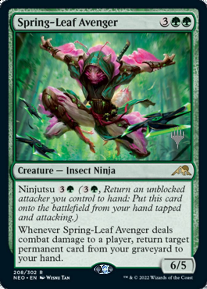 Spring-Leaf Avenger (Promo Pack) [Kamigawa: Neon Dynasty Promos] | Boutique FDB TCG