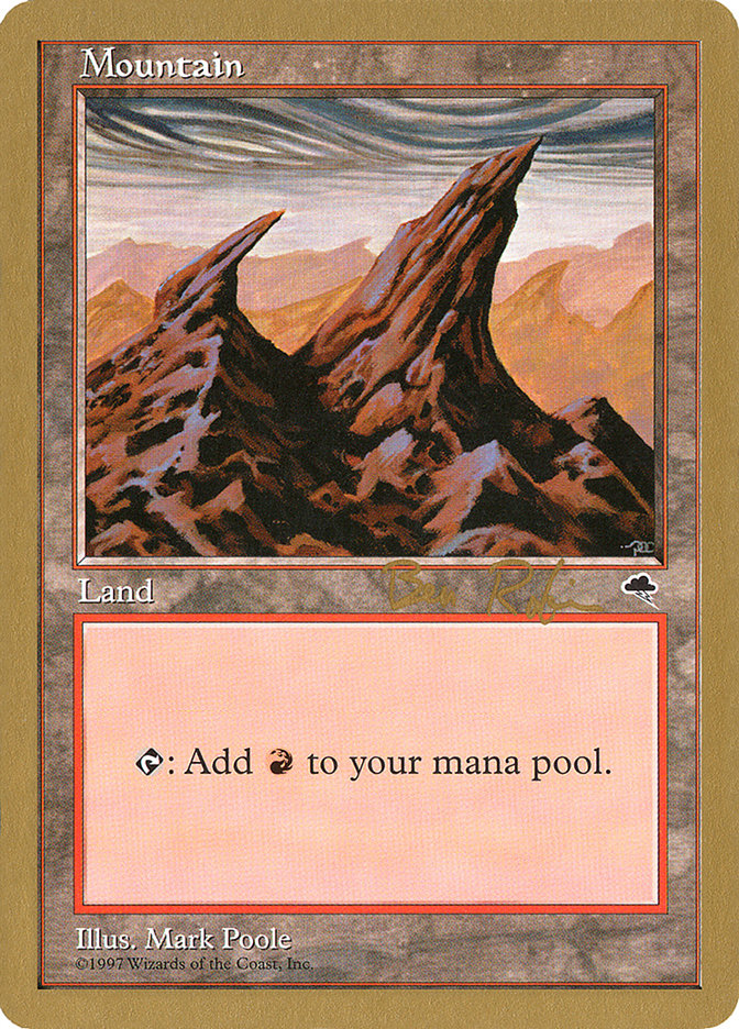 Mountain (br344) (Ben Rubin) [World Championship Decks 1998] | Boutique FDB TCG