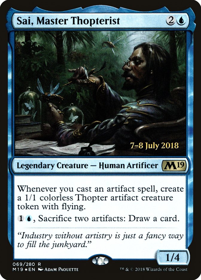 Sai, Master Thopterist [Core Set 2019 Prerelease Promos] | Boutique FDB TCG