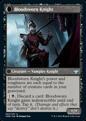 Bloodsworn Squire // Bloodsworn Knight [Innistrad: Crimson Vow] | Boutique FDB TCG