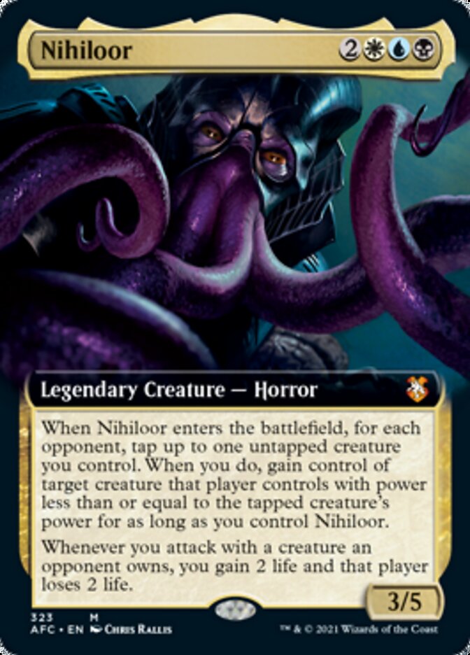 Nihiloor (Extended Art) [Dungeons & Dragons: Adventures in the Forgotten Realms Commander] | Boutique FDB TCG