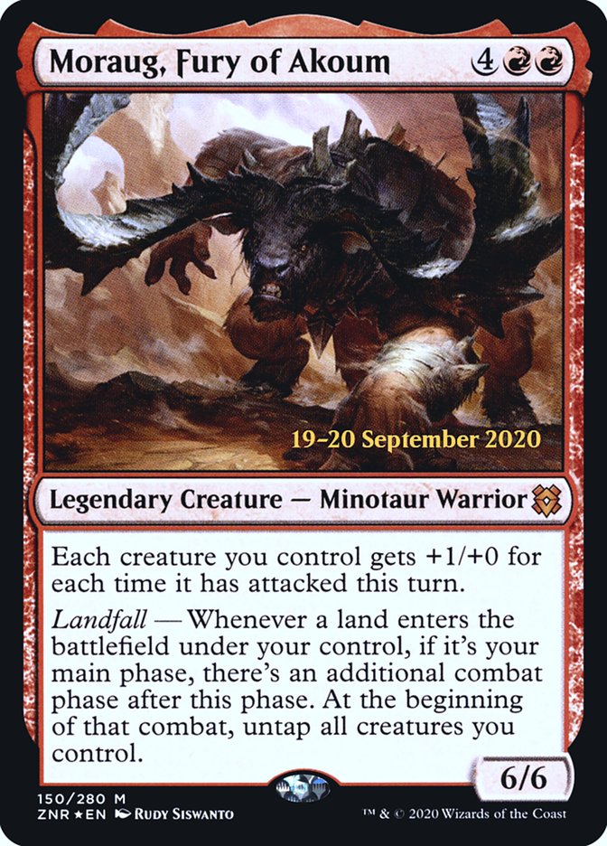 Moraug, Fury of Akoum [Zendikar Rising Prerelease Promos] | Boutique FDB TCG