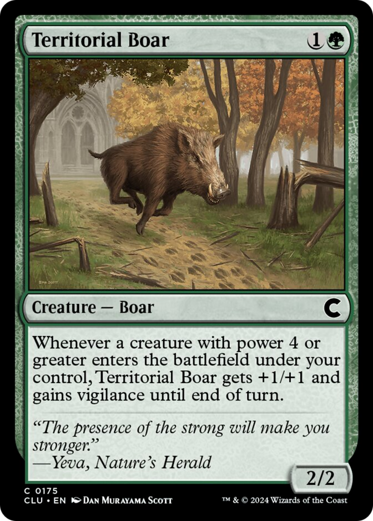 Territorial Boar [Ravnica: Clue Edition] | Boutique FDB TCG