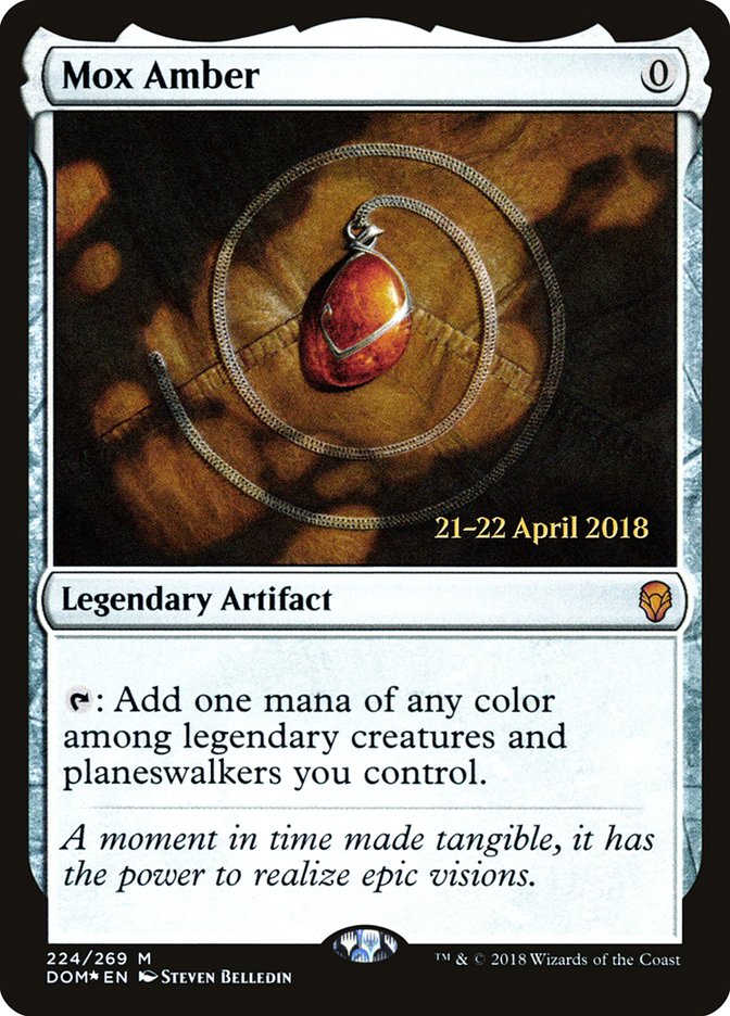 Mox Amber [Dominaria Prerelease Promos] | Boutique FDB TCG