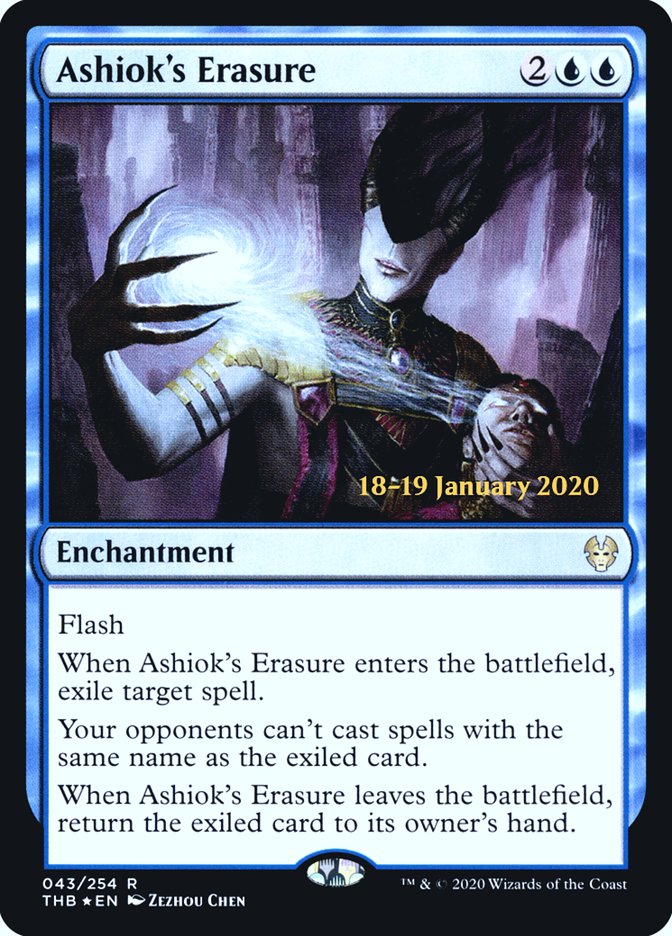 Ashiok's Erasure [Theros Beyond Death Prerelease Promos] | Boutique FDB TCG