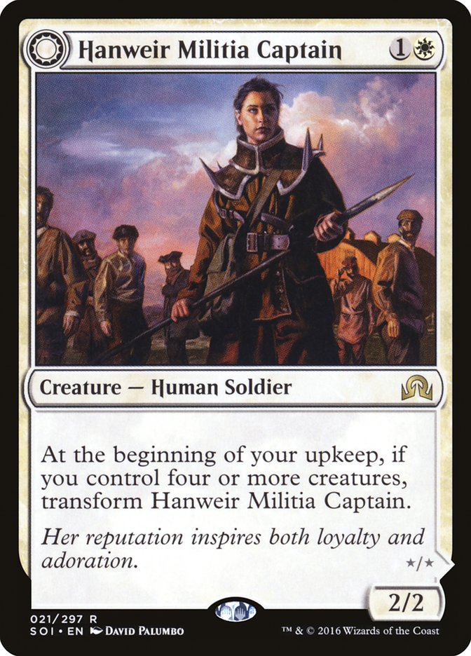 Hanweir Militia Captain // Westvale Cult Leader [Shadows over Innistrad] | Boutique FDB TCG