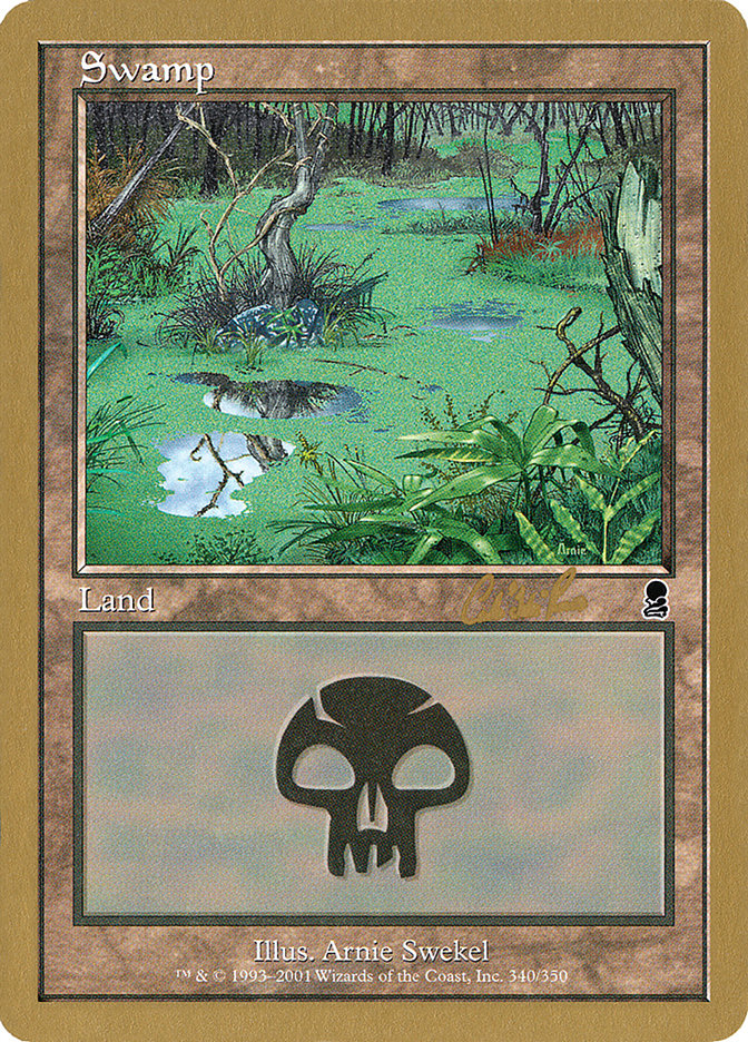 Swamp (cr340) (Carlos Romao) [World Championship Decks 2002] | Boutique FDB TCG