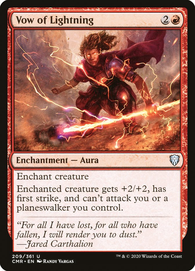 Vow of Lightning [Commander Legends] | Boutique FDB TCG