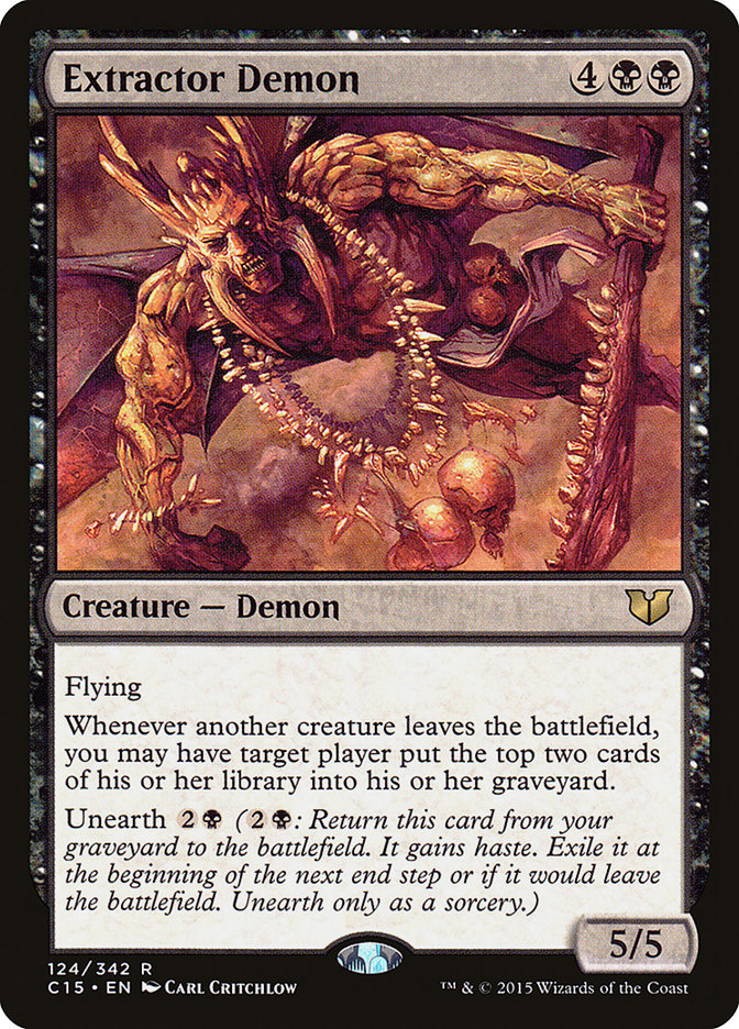 Extractor Demon [Commander 2015] | Boutique FDB TCG