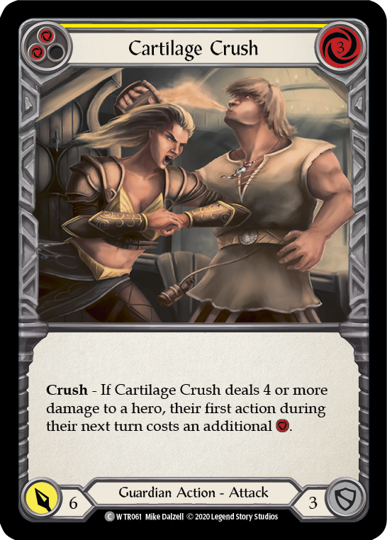 Cartilage Crush (Yellow) [U-WTR061] (Welcome to Rathe Unlimited)  Unlimited Rainbow Foil | Boutique FDB TCG