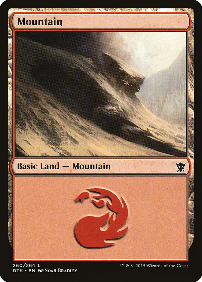 Mountain (260) [Dragons of Tarkir] | Boutique FDB TCG