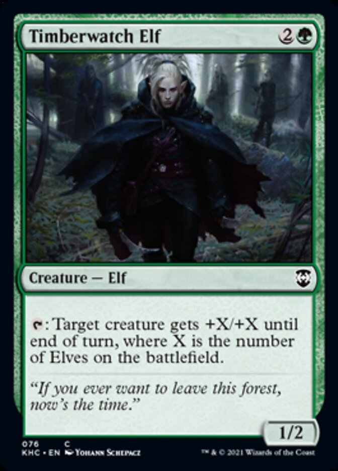 Timberwatch Elf [Kaldheim Commander] | Boutique FDB TCG