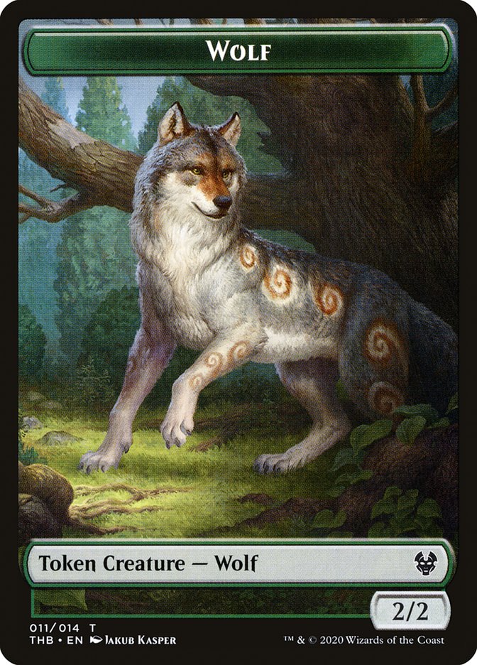 Wolf Token [Theros Beyond Death Tokens] | Boutique FDB TCG