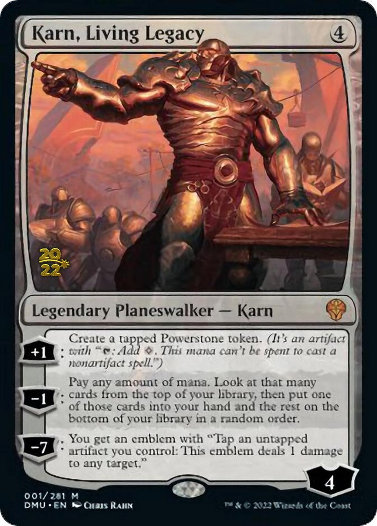 Karn, Living Legacy [Dominaria United Prerelease Promos] | Boutique FDB TCG