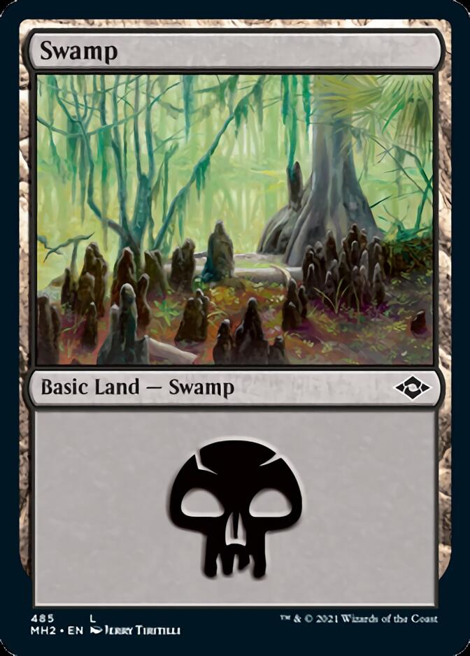 Swamp (485) (Foil Etched) [Modern Horizons 2] | Boutique FDB TCG