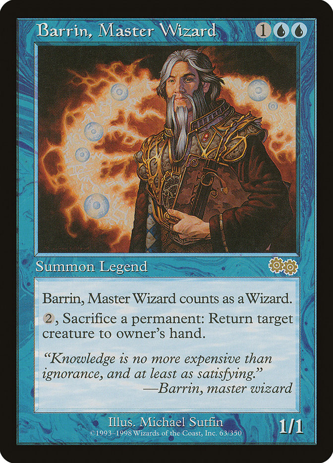 Barrin, Master Wizard [Urza's Saga] | Boutique FDB TCG