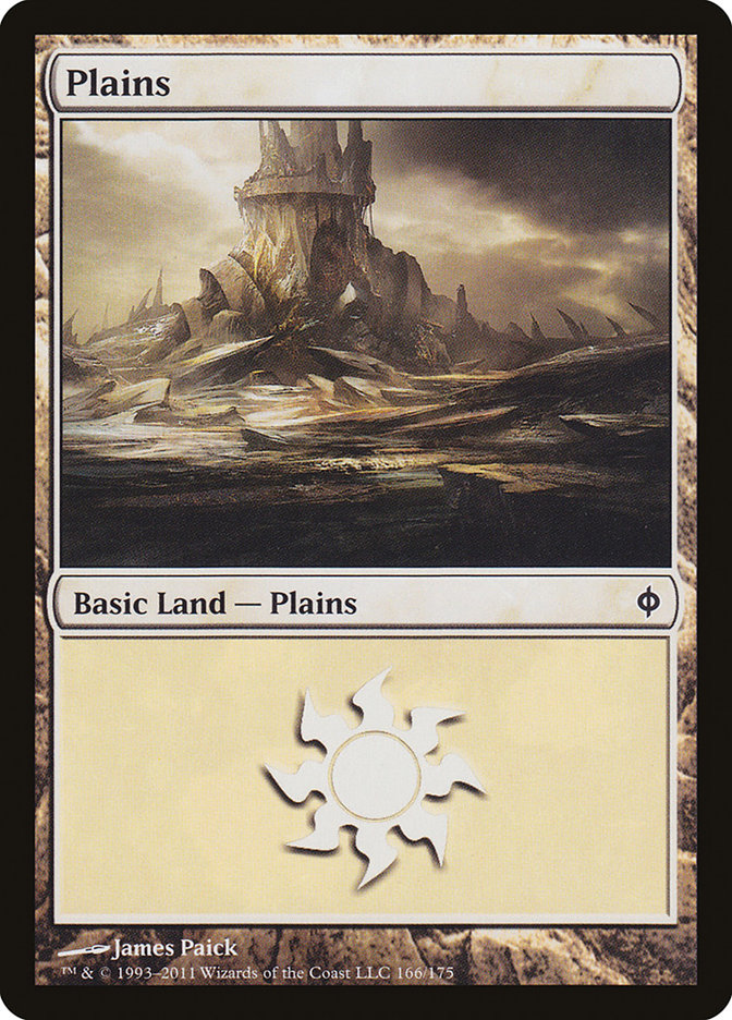 Plains (166) [New Phyrexia] | Boutique FDB TCG