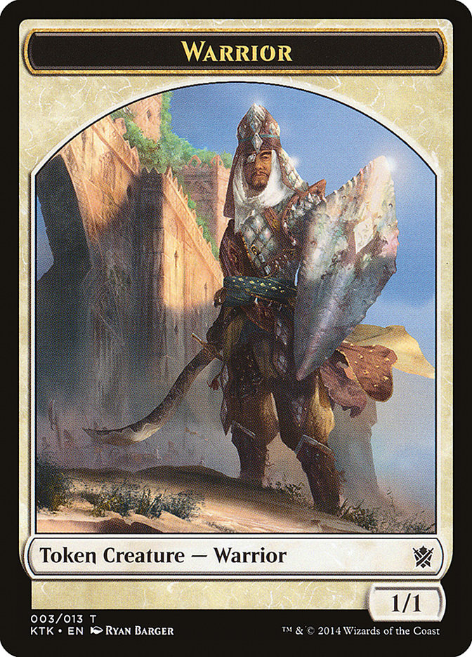 Warrior Token (003/013) [Khans of Tarkir Tokens] | Boutique FDB TCG