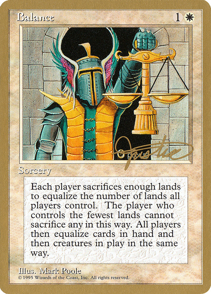 Balance (Mark Justice) [Pro Tour Collector Set] | Boutique FDB TCG