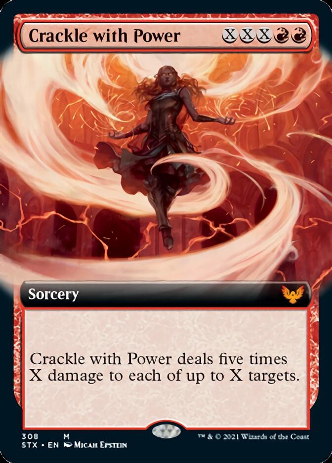 Crackle with Power (Extended Art) [Strixhaven: School of Mages] | Boutique FDB TCG