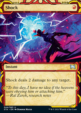 Shock (Foil Etched) [Strixhaven: School of Mages Mystical Archive] | Boutique FDB TCG