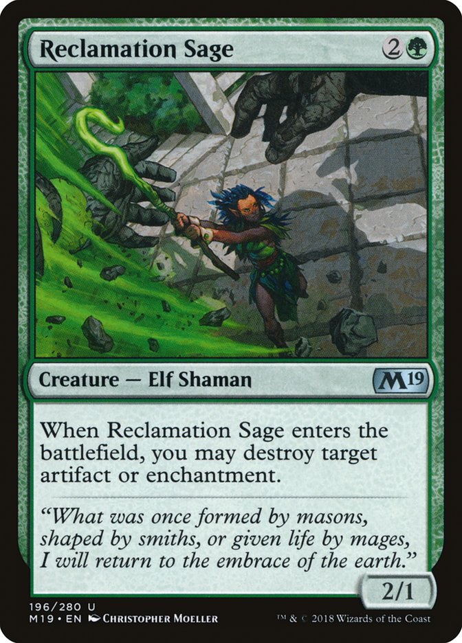 Reclamation Sage [Core Set 2019] | Boutique FDB TCG