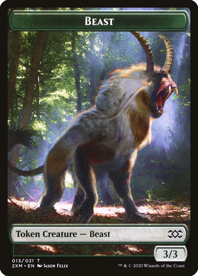 Beast Token [Double Masters Tokens] | Boutique FDB TCG