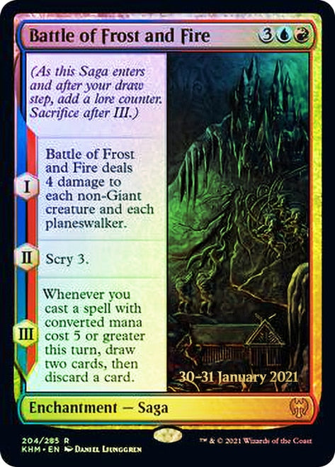 Battle of Frost and Fire [Kaldheim Prerelease Promos] | Boutique FDB TCG