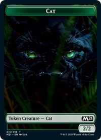 Cat (011) // Zombie Double-Sided Token [Core Set 2021 Tokens] | Boutique FDB TCG