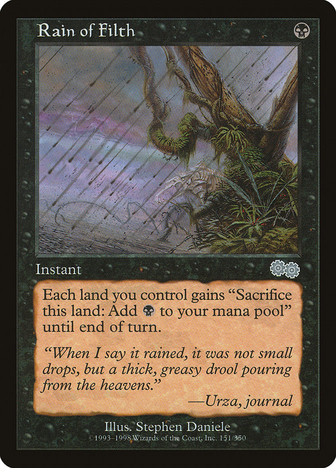 Rain of Filth [Urza's Saga] | Boutique FDB TCG