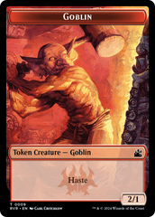 Elf Knight // Goblin (0009) Double-Sided Token [Ravnica Remastered Tokens] | Boutique FDB TCG