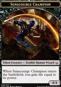 Sunscourge Champion // Cat Double-Sided Token [Hour of Devastation Tokens] | Boutique FDB TCG