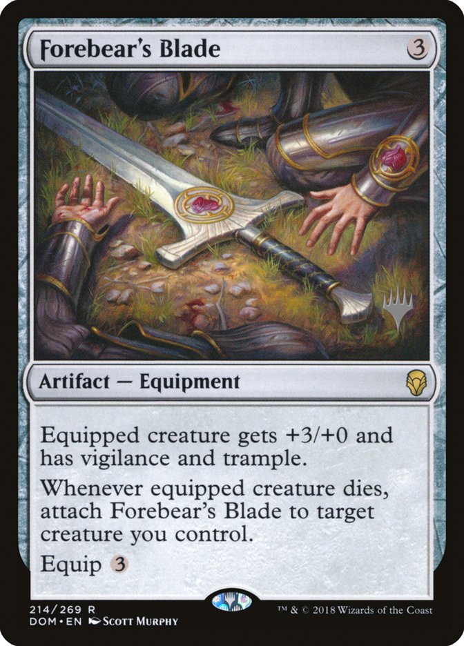 Forebear's Blade (Promo Pack) [Dominaria Promos] | Boutique FDB TCG