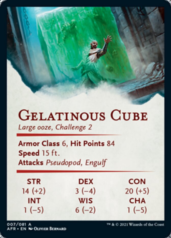 Gelatinous Cube Art Card [Dungeons & Dragons: Adventures in the Forgotten Realms Art Series] | Boutique FDB TCG