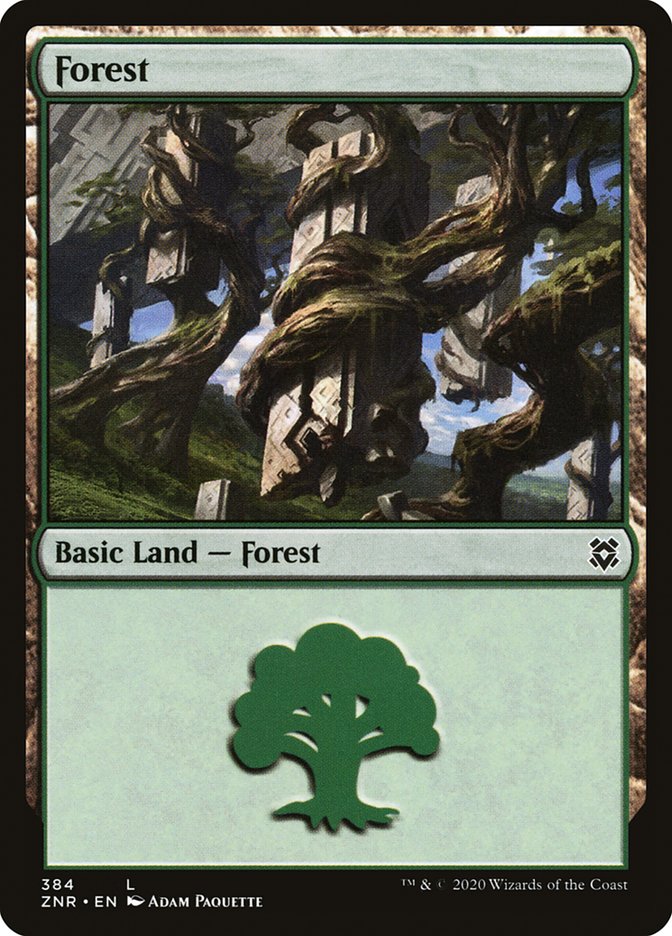 Forest (384) [Zendikar Rising] | Boutique FDB TCG